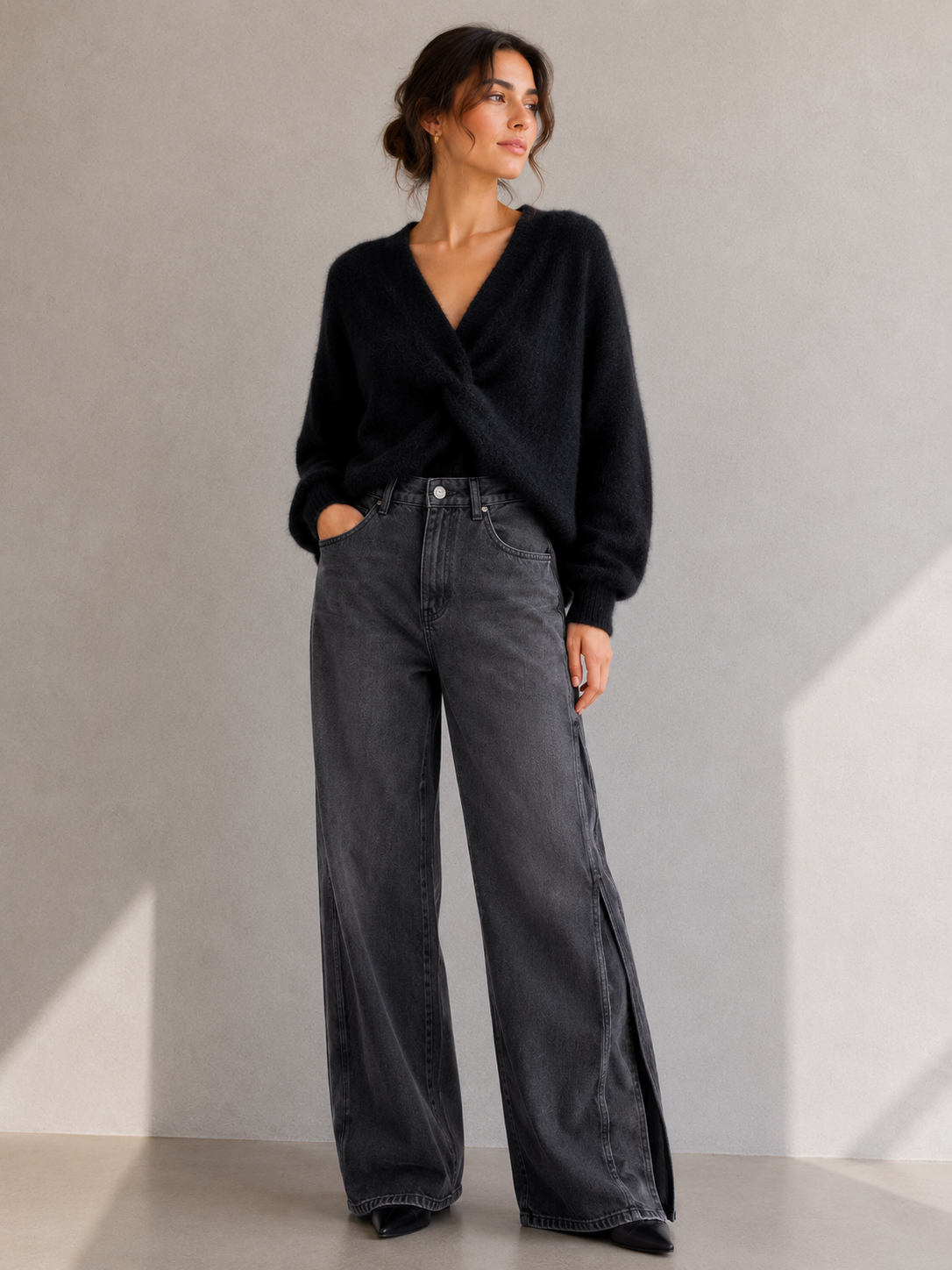 Maglia con nodo di DIXIE colore nero