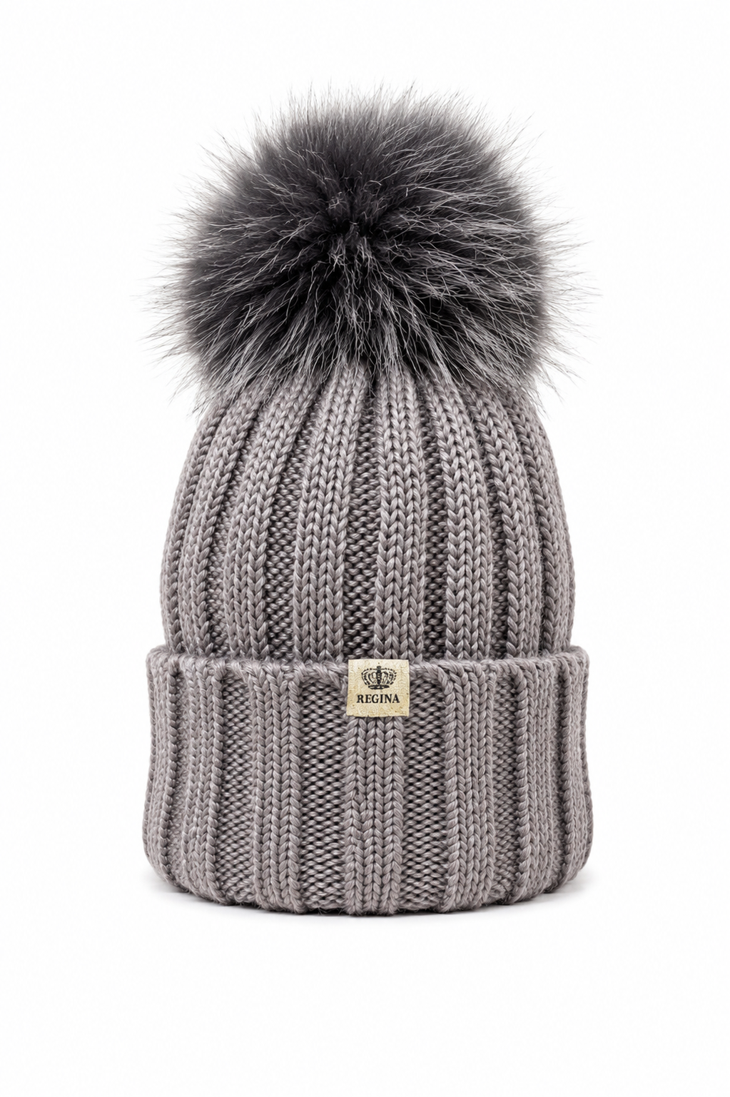 Cappello Regina 100% Lana – Grigio Perla