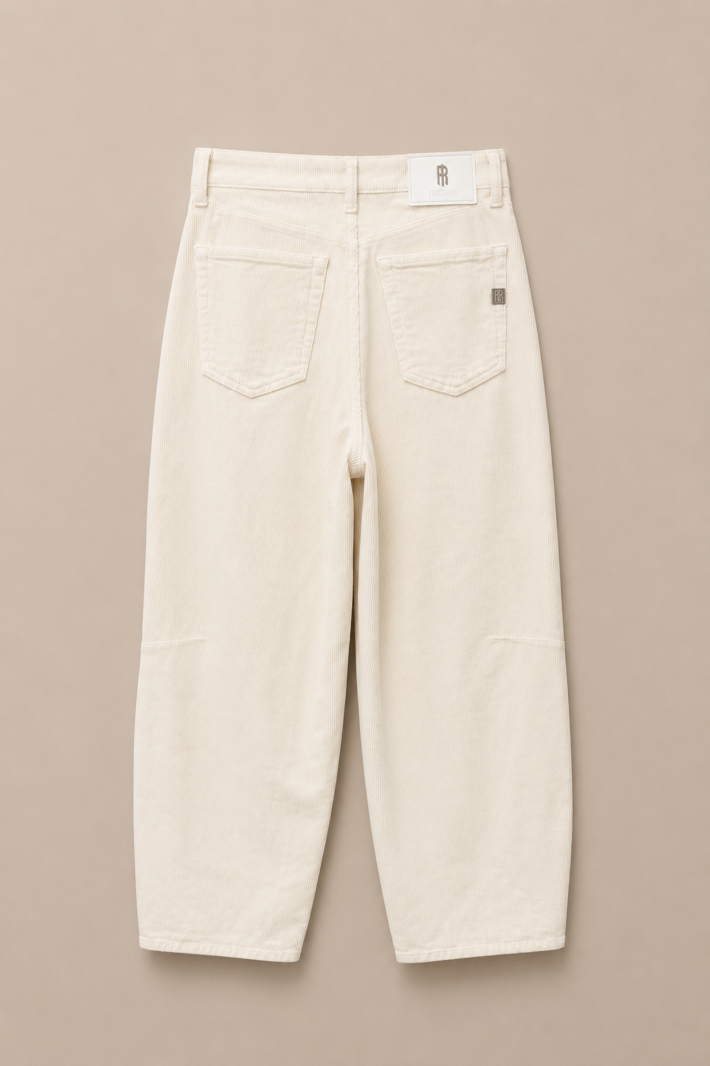 Pantalone Balloon in velluto a coste color Cream