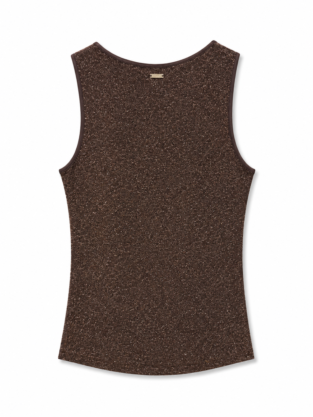 TOP SLIM FIT BRONZE LUREX DI FRACOMINA