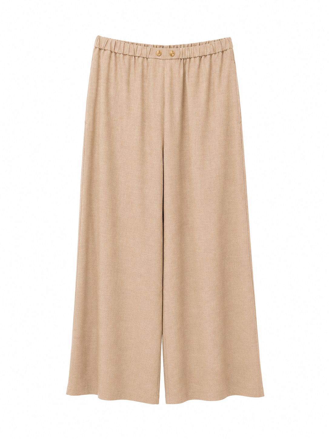 PANTALONI ELEH CON ELASTICO IN VITA Beige Mélange