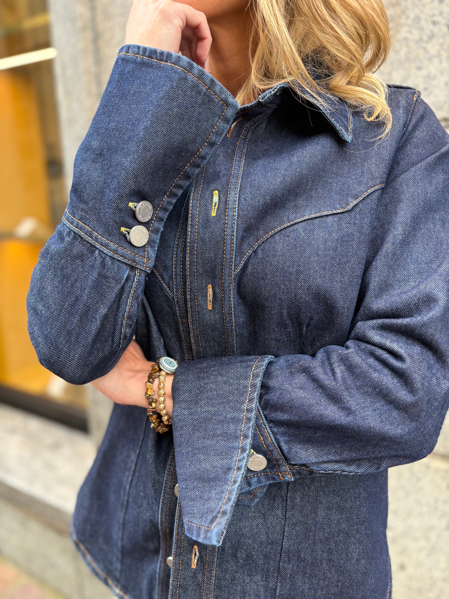 GIACCA IN DENIM BLU SCURO