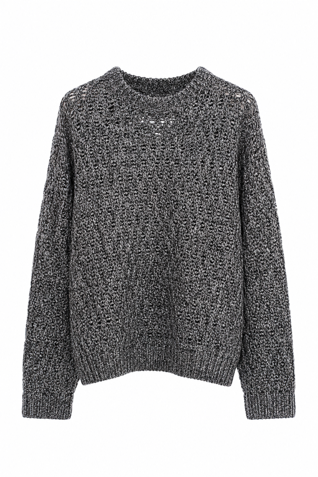 Maglia traforata ELEH grigia