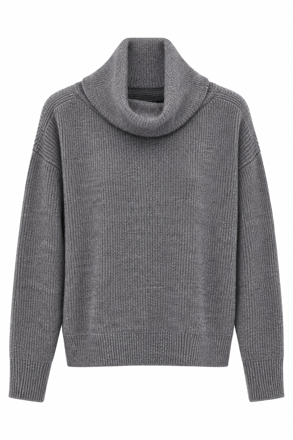 Maglia Dolcevita con Collo Morbido – Grigio Mélange FRACOMINA