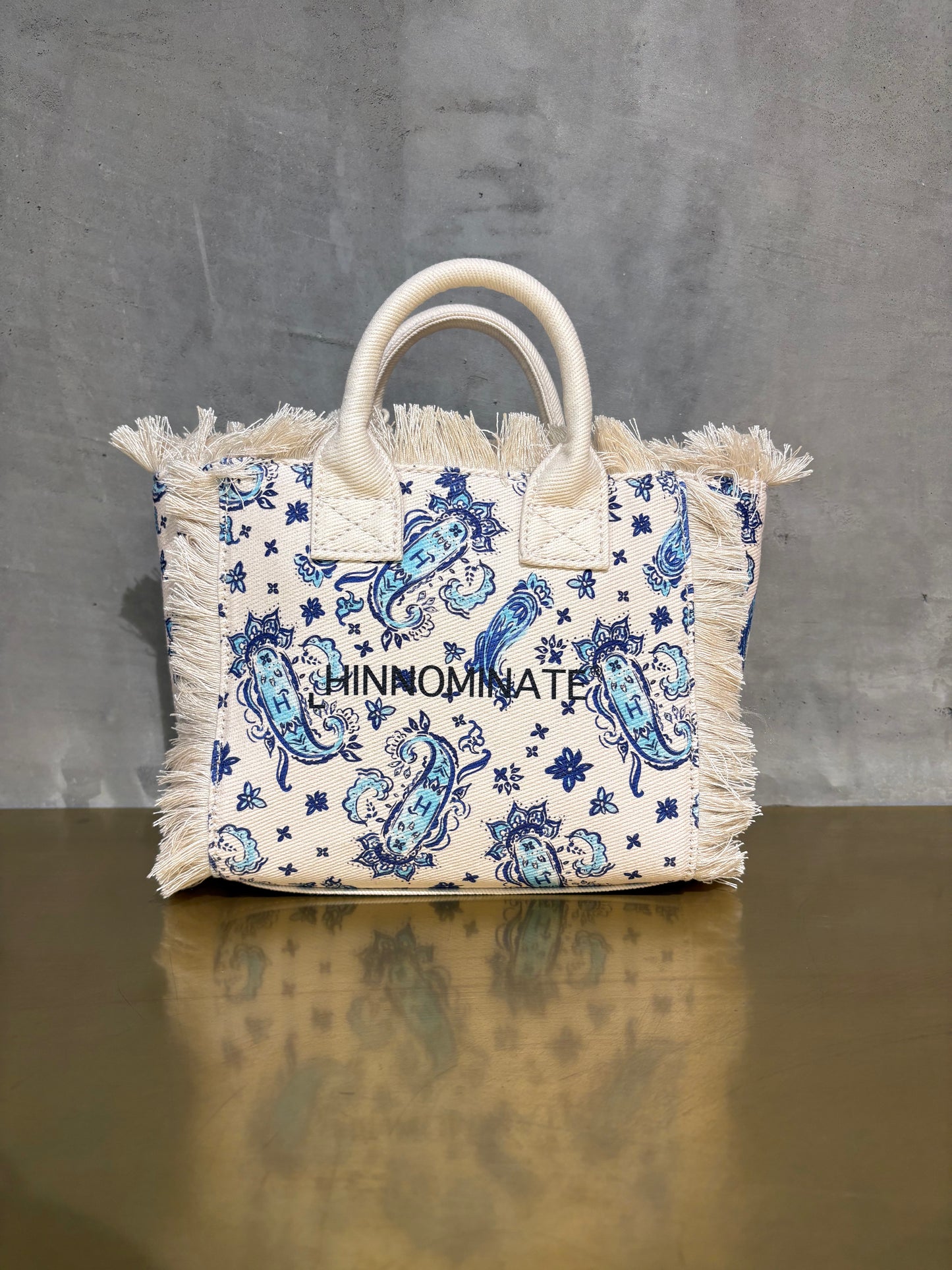 MINI SHOPPER CON STAMPA BANDANA BLU HINNOMINATE