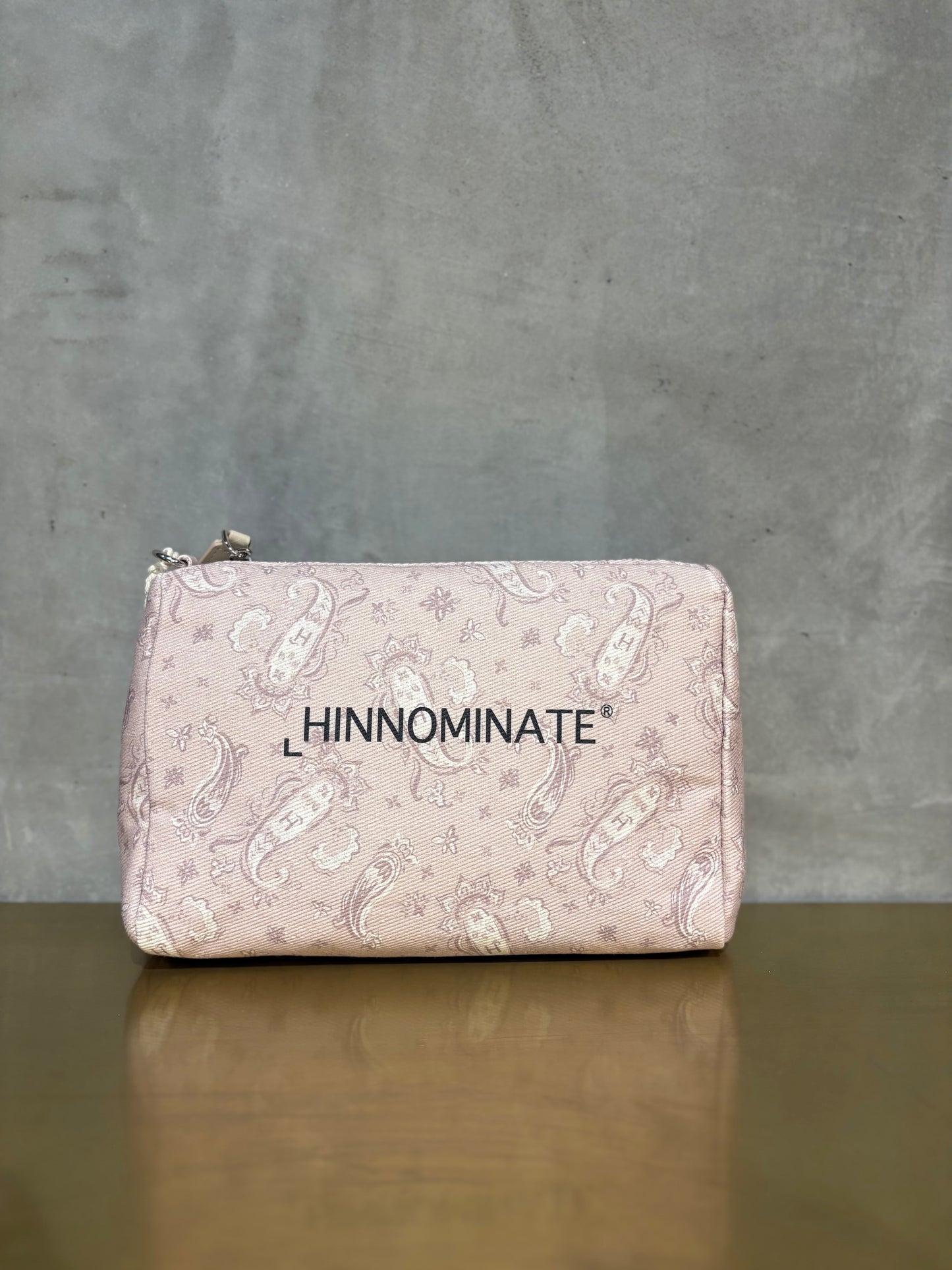 POCHETTE HINNOMINATE CON STAMPA BANDANA BEIGE
