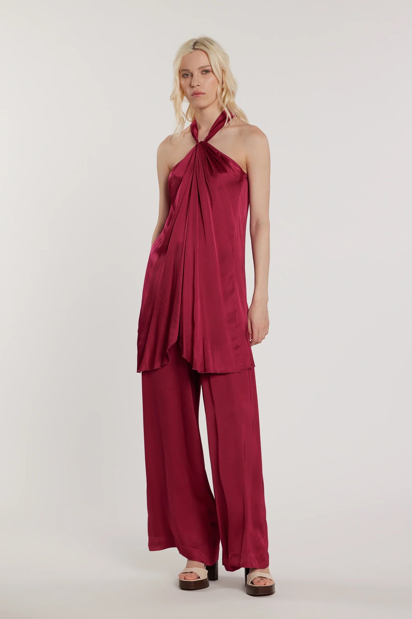 Pantalone MAURICES vita alta con elastico più tasche palazzo