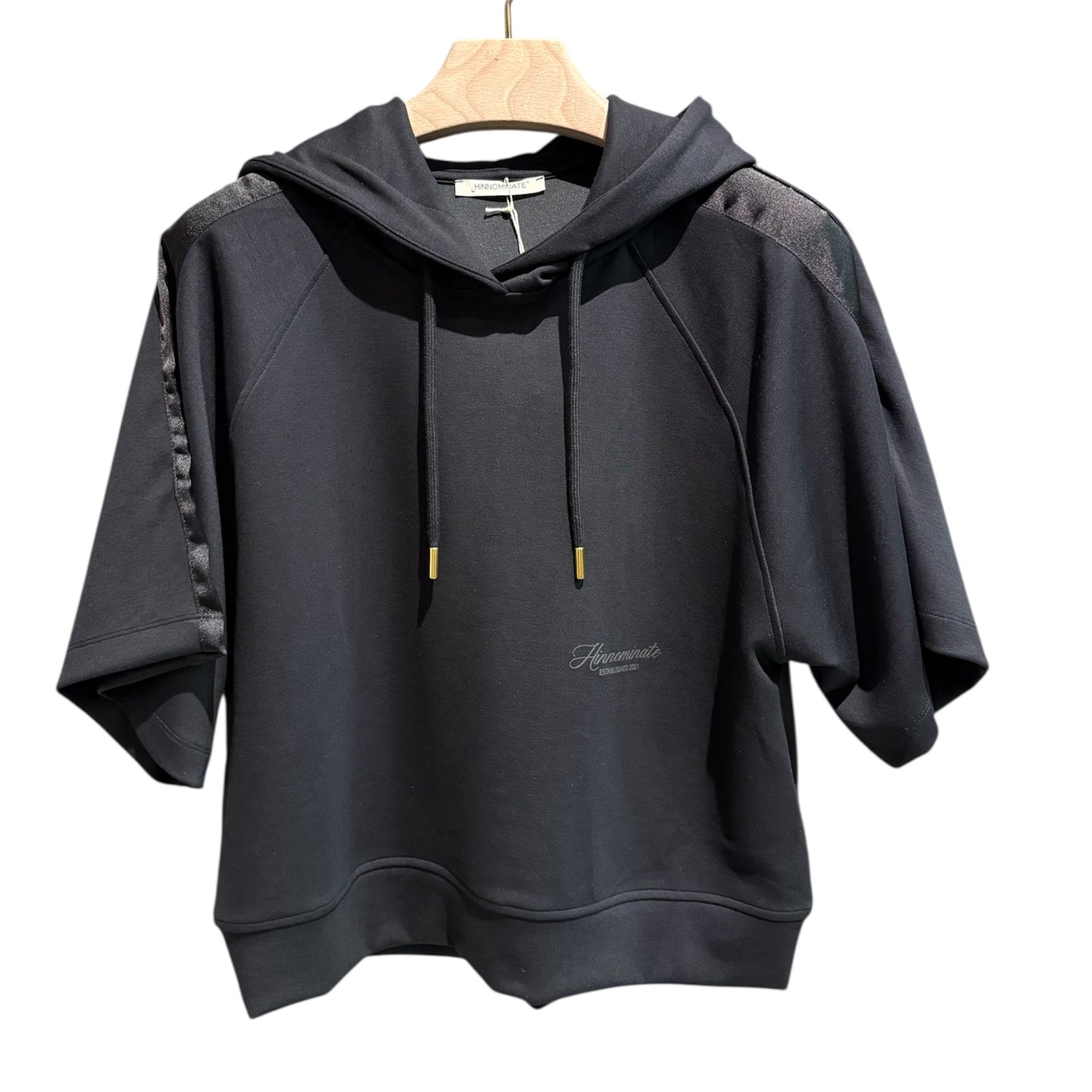 FELPA MANICA CORTA CON CAPPUCCIO HINNOMINATE
