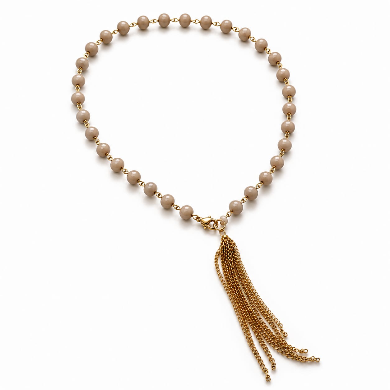 COLLANA CORTA ROSA CIPRIA CON NAPPINA