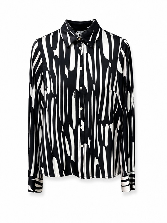 CAMICIA CREAMBLACK FRACOMINA