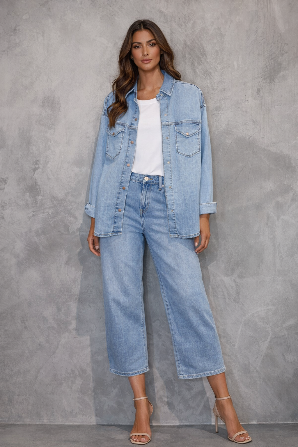 CAMICIA OVERSIZE DI JEANS