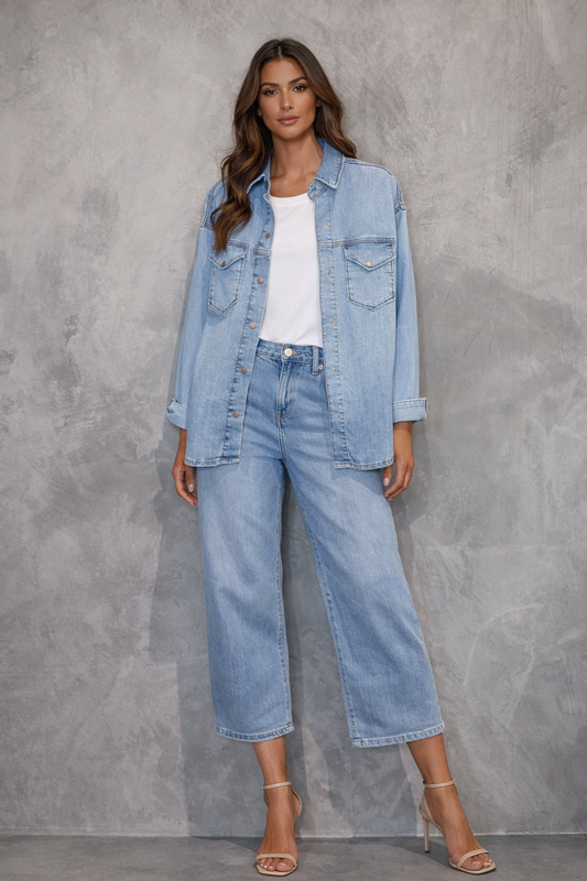 CAMICIA OVERSIZE DI JEANS