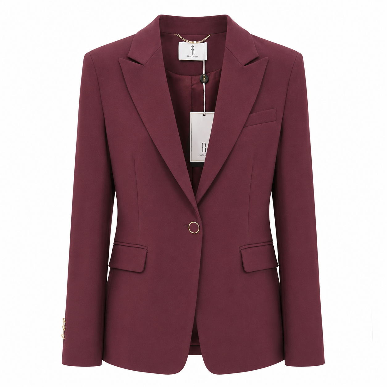GIACCA BORDEAUX FITTED FRACOMINA