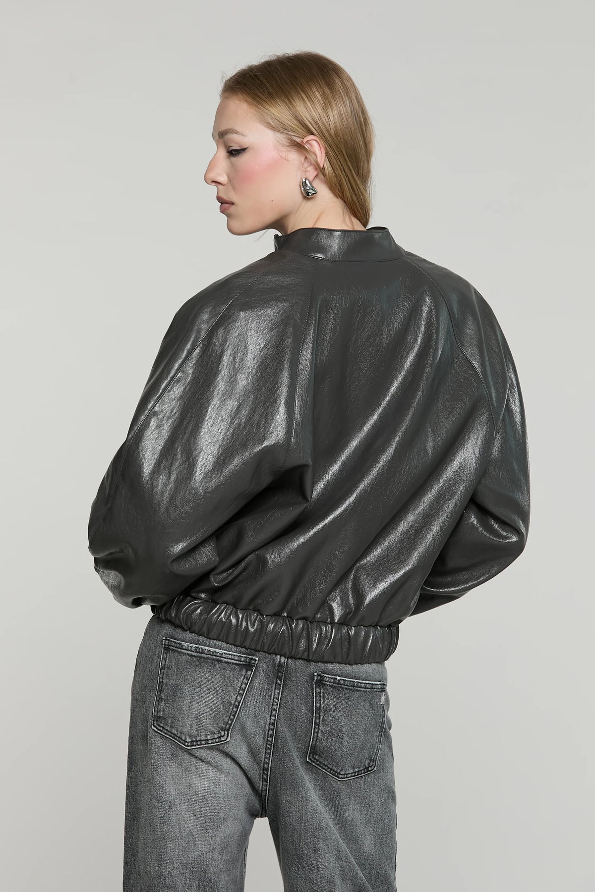 Giubbino ZEGER manica lunga raglan più elastico fondo con tasche ecopelle