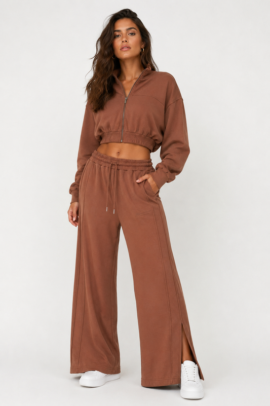 Felpa Crop con Zip – Hinnominate