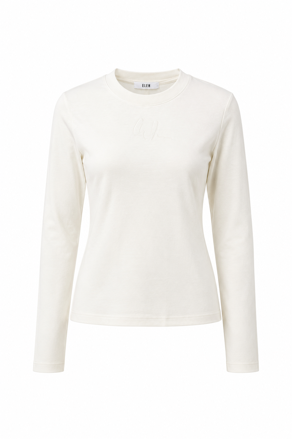 Maglia basic a maniche lunghe bianca ELEH