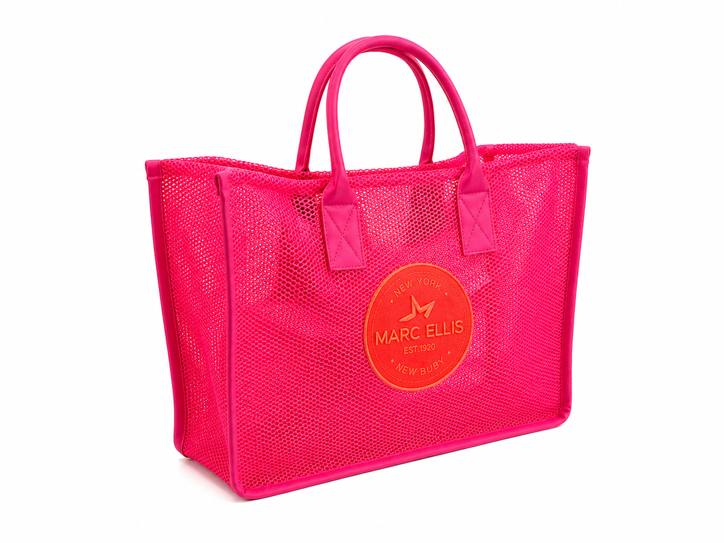 SHOPPER MARE MARC ELLIS fucsia in rete