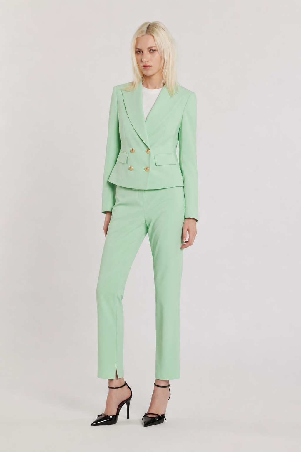 Pantalone CISALINA sigarette con spacchi sul fondo