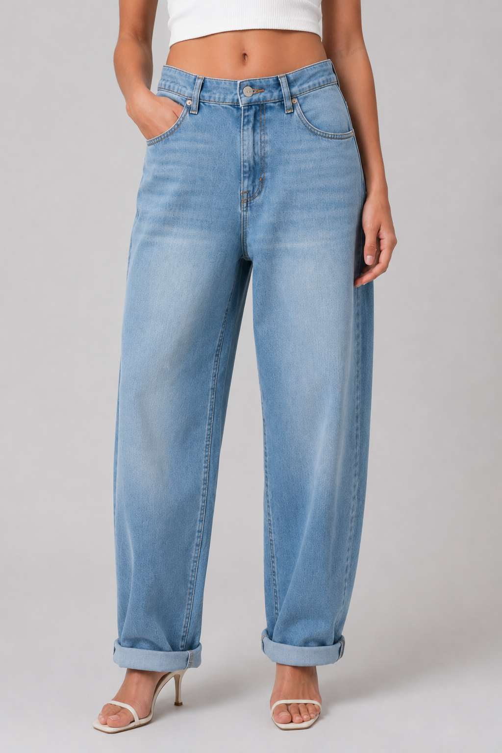 Jeans Balloon Denim Chiaro