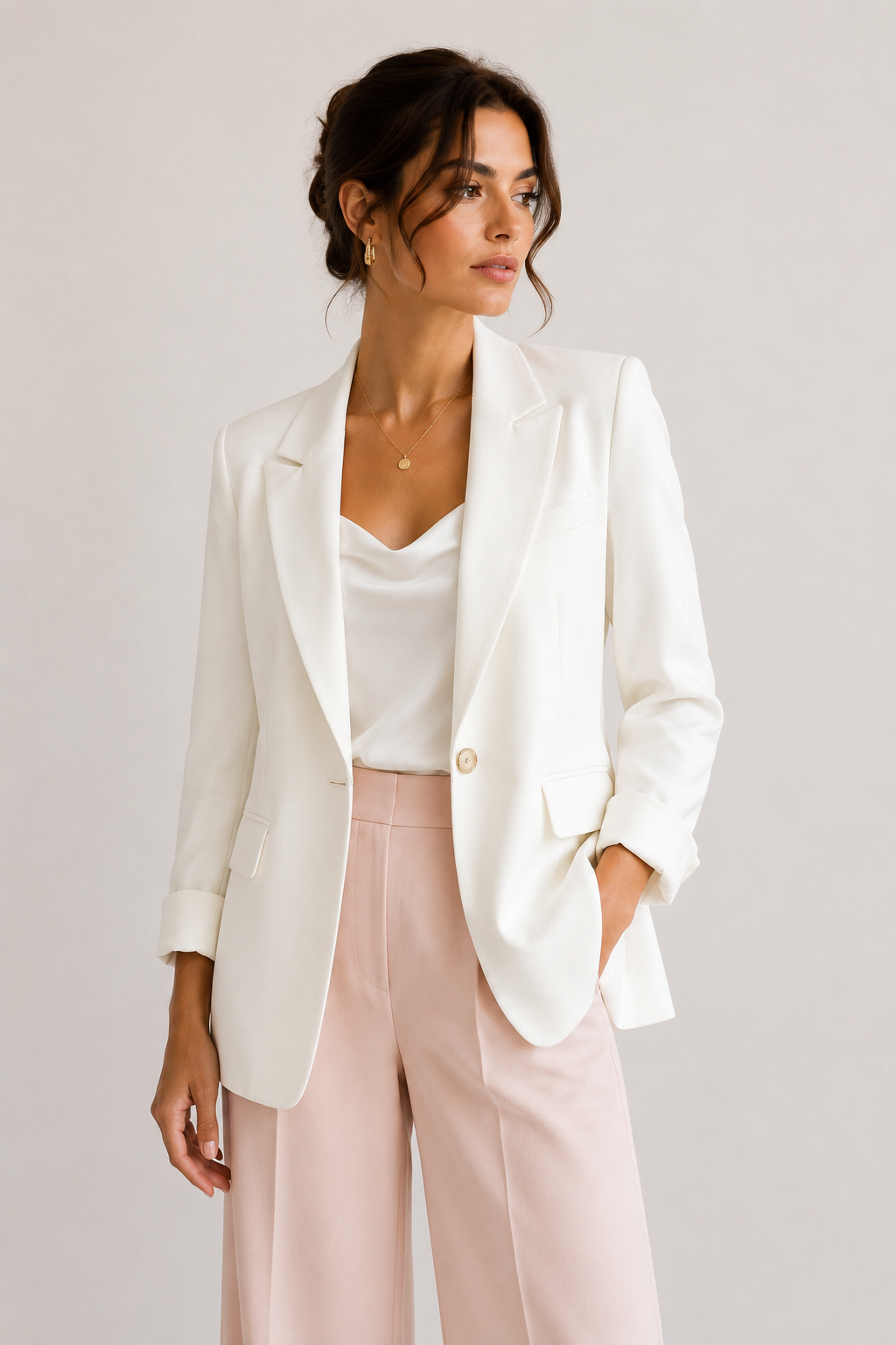 Blazer bianco elegante