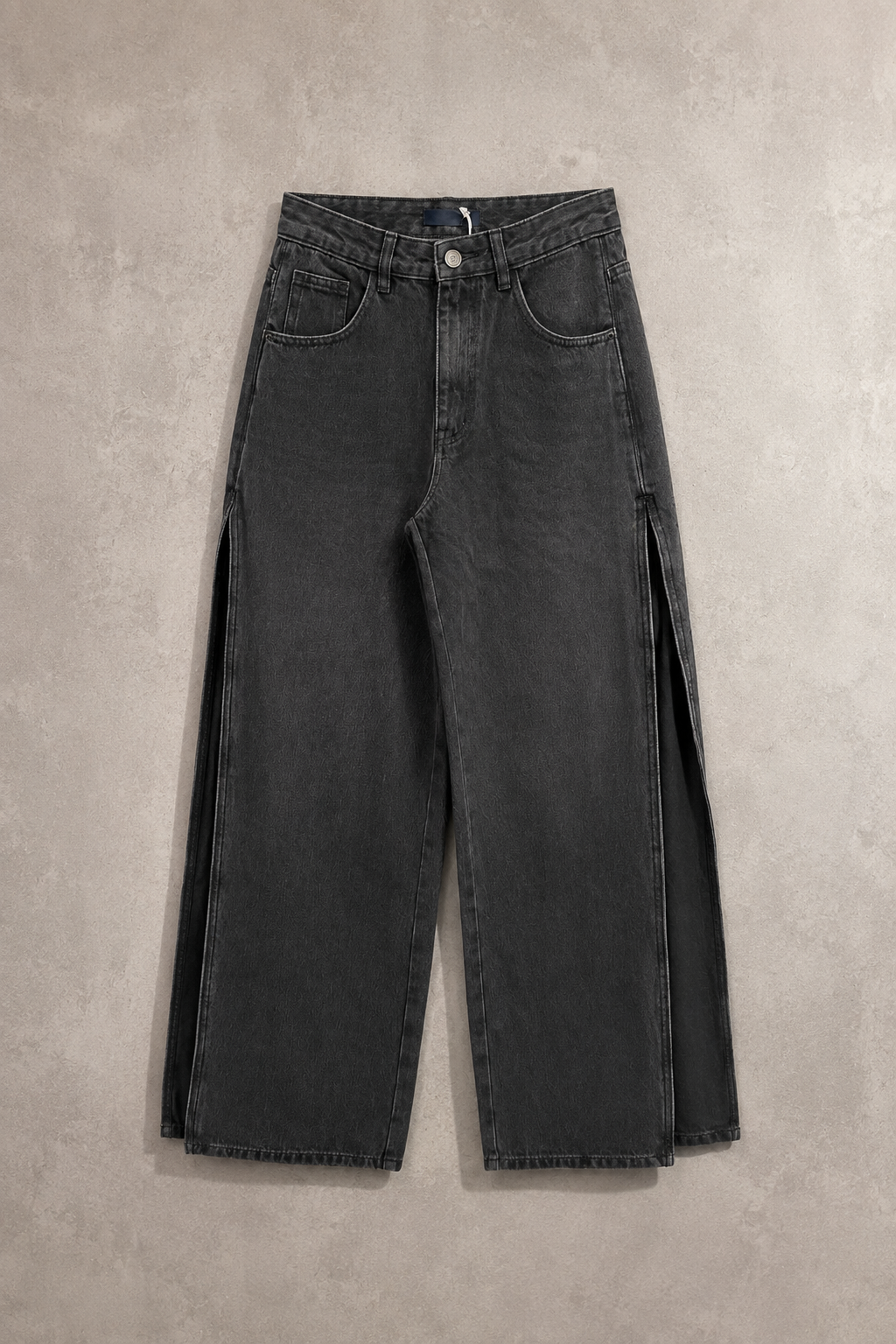 Jeans nero wide leg ELEH