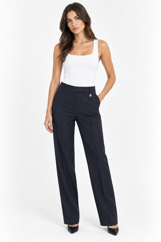 Pantalone chino regular gessato  FRACOMINA