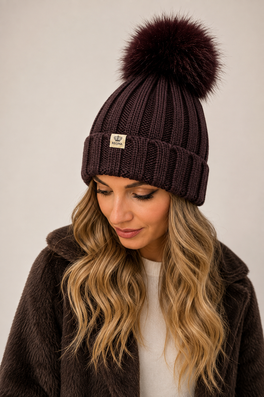 Cappello Regina 100% Lana – Bordeaux