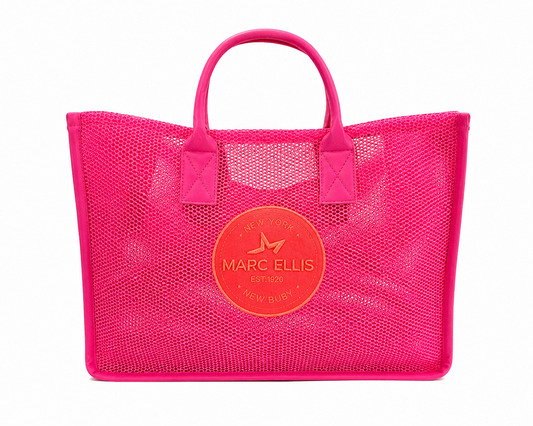 SHOPPER MARE MARC ELLIS fucsia in rete