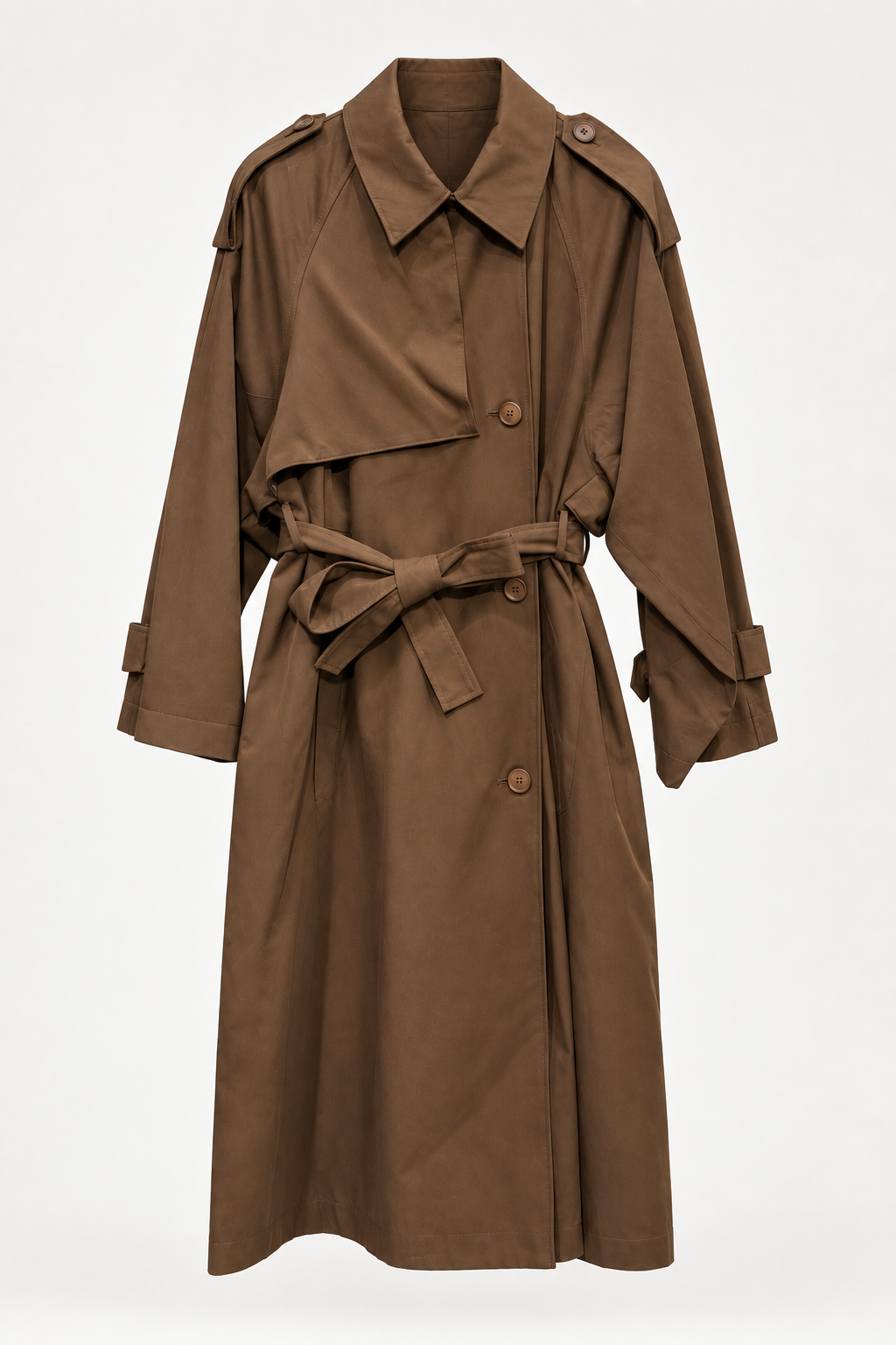Trench lungo color tabacco – ELEH