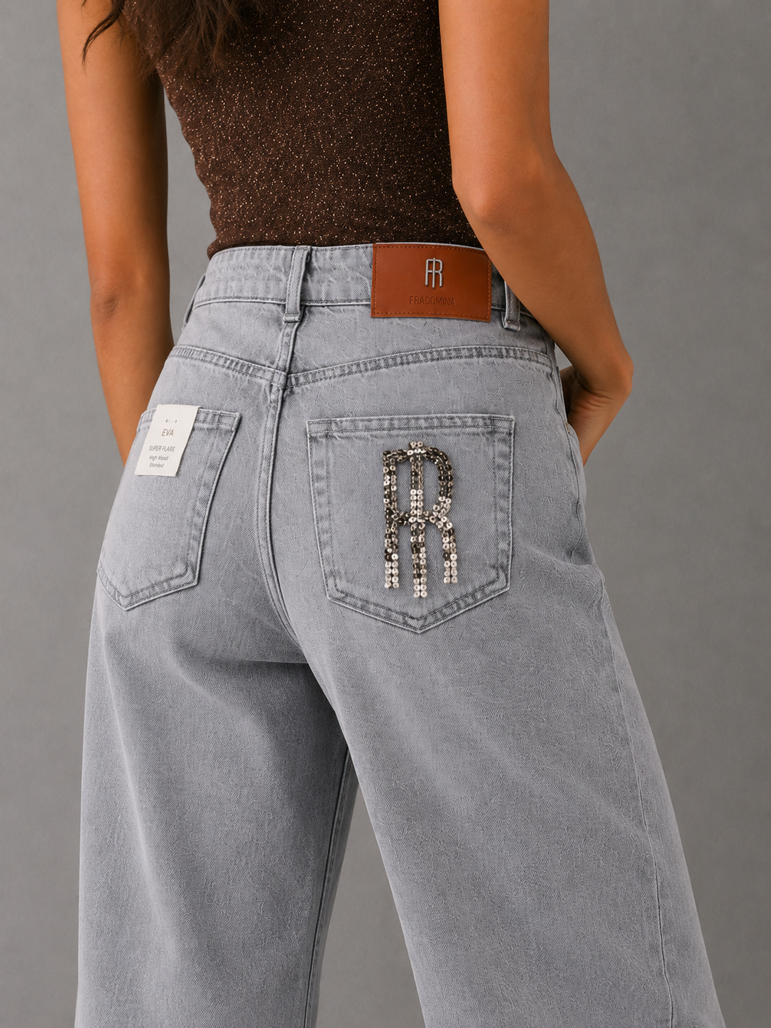 JEANS  VERA MOM FIT GRIGIO DI FRACOMINA