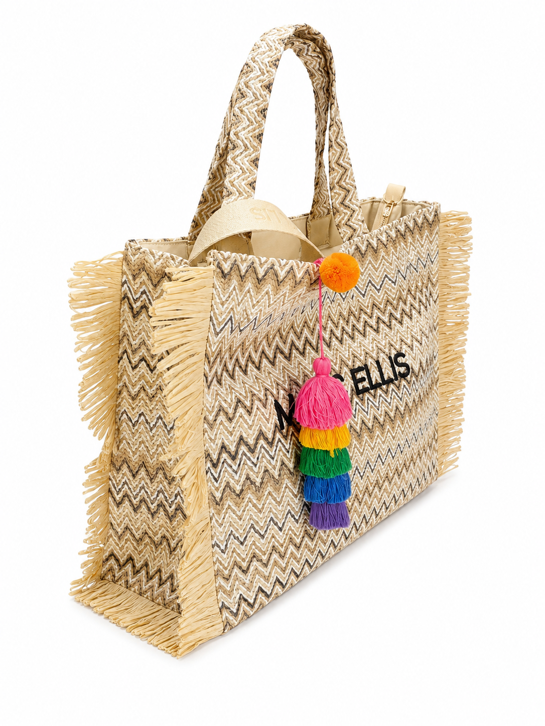 Borsa mare Marc Ellis con nappa multicolor