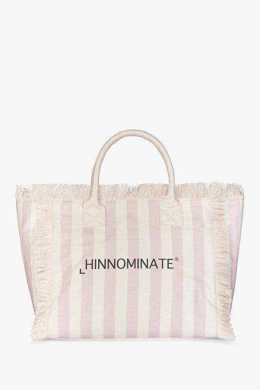BORSA SHOPPER A RIGHE HINNOMINATE ROSA