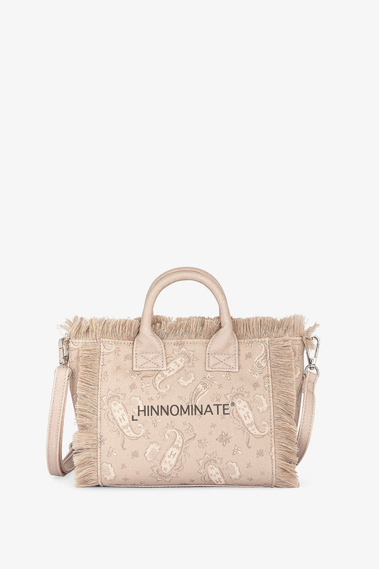 MINI SHOPPER HINNOMINATE CON STAMPA BANDANA BEIGE