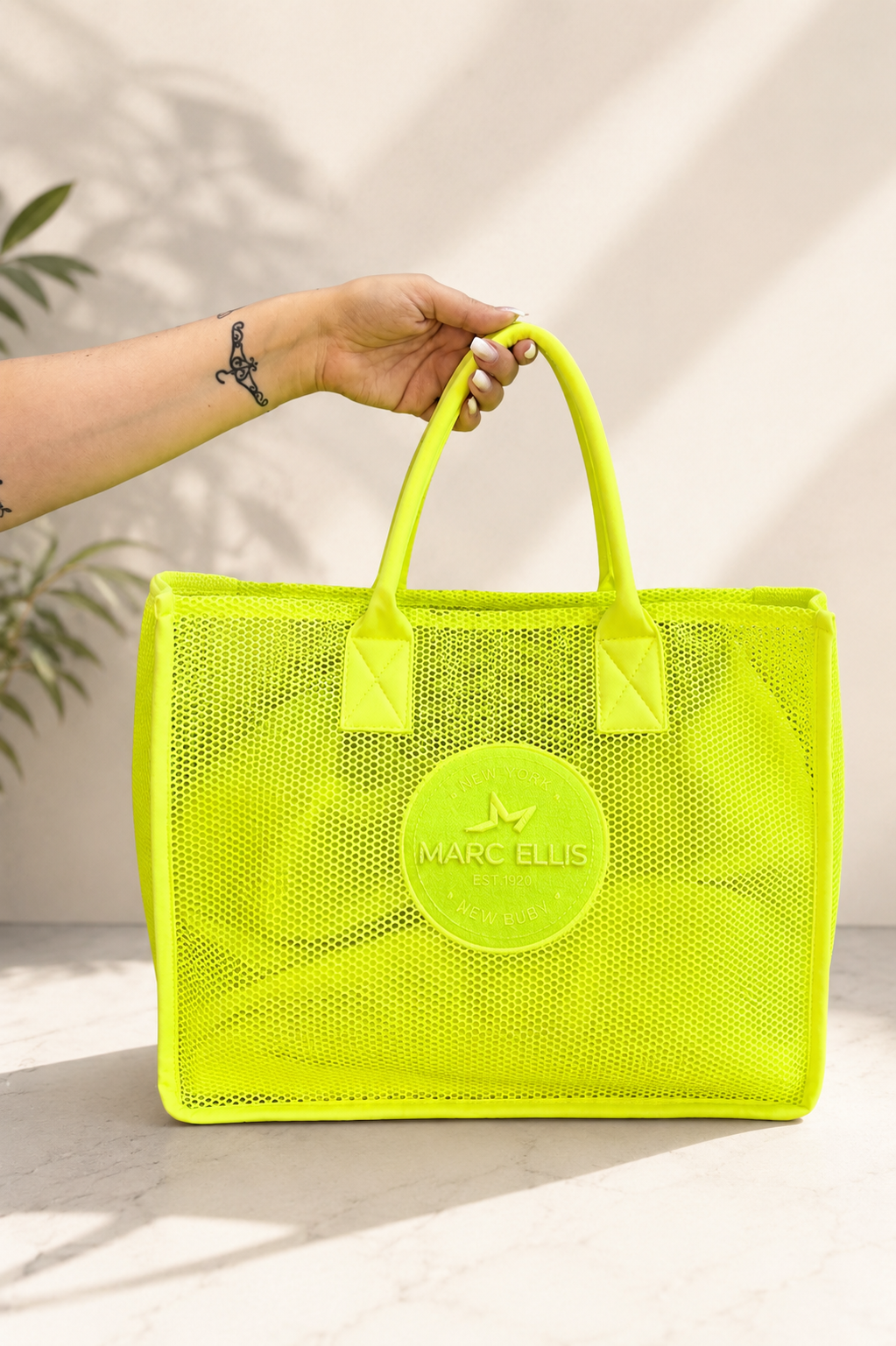 SHOPPER MARE MARC ELLIS giallo fluo