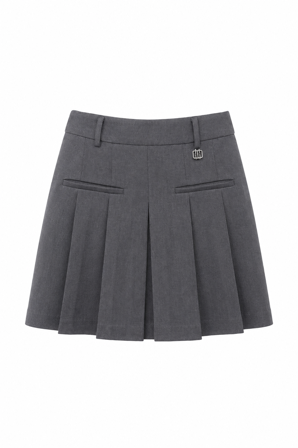 Gonna mini plissé Fracomina – Grigio Melange