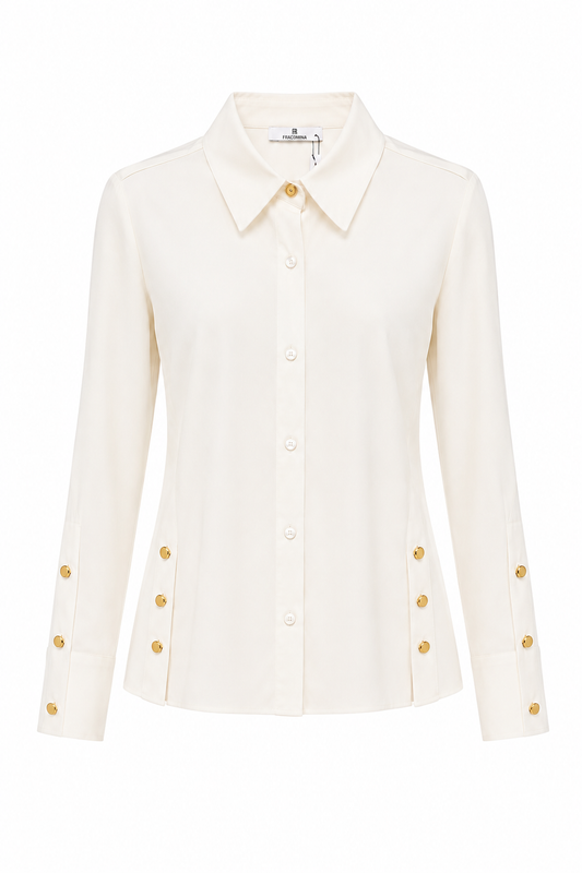 Camicia oversize Fracomina color Cream