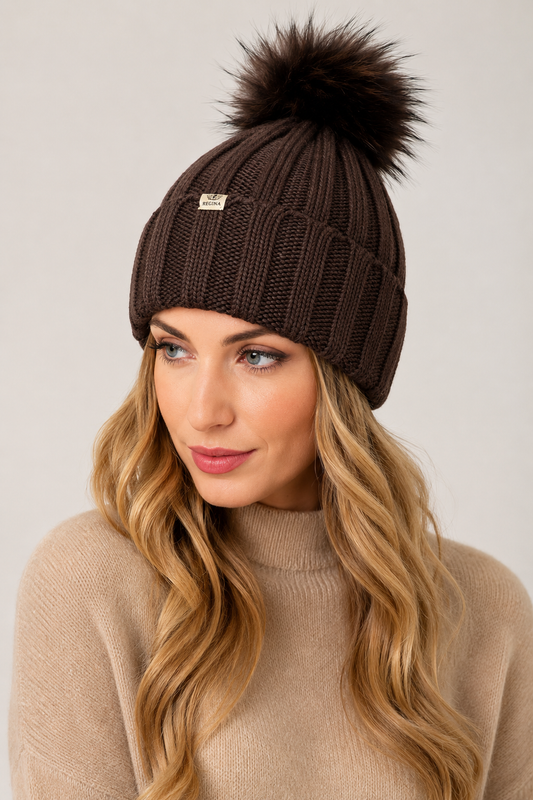 Cappello Regina 100% Lana – Moro