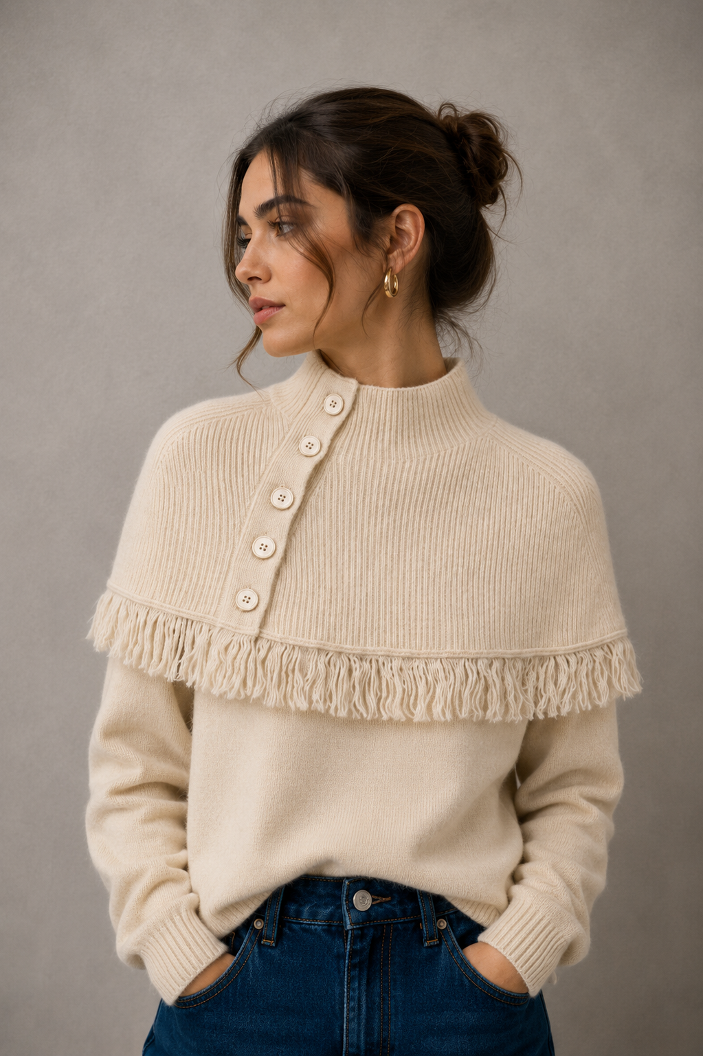 Maglia con poncho Naomi GOA GOA