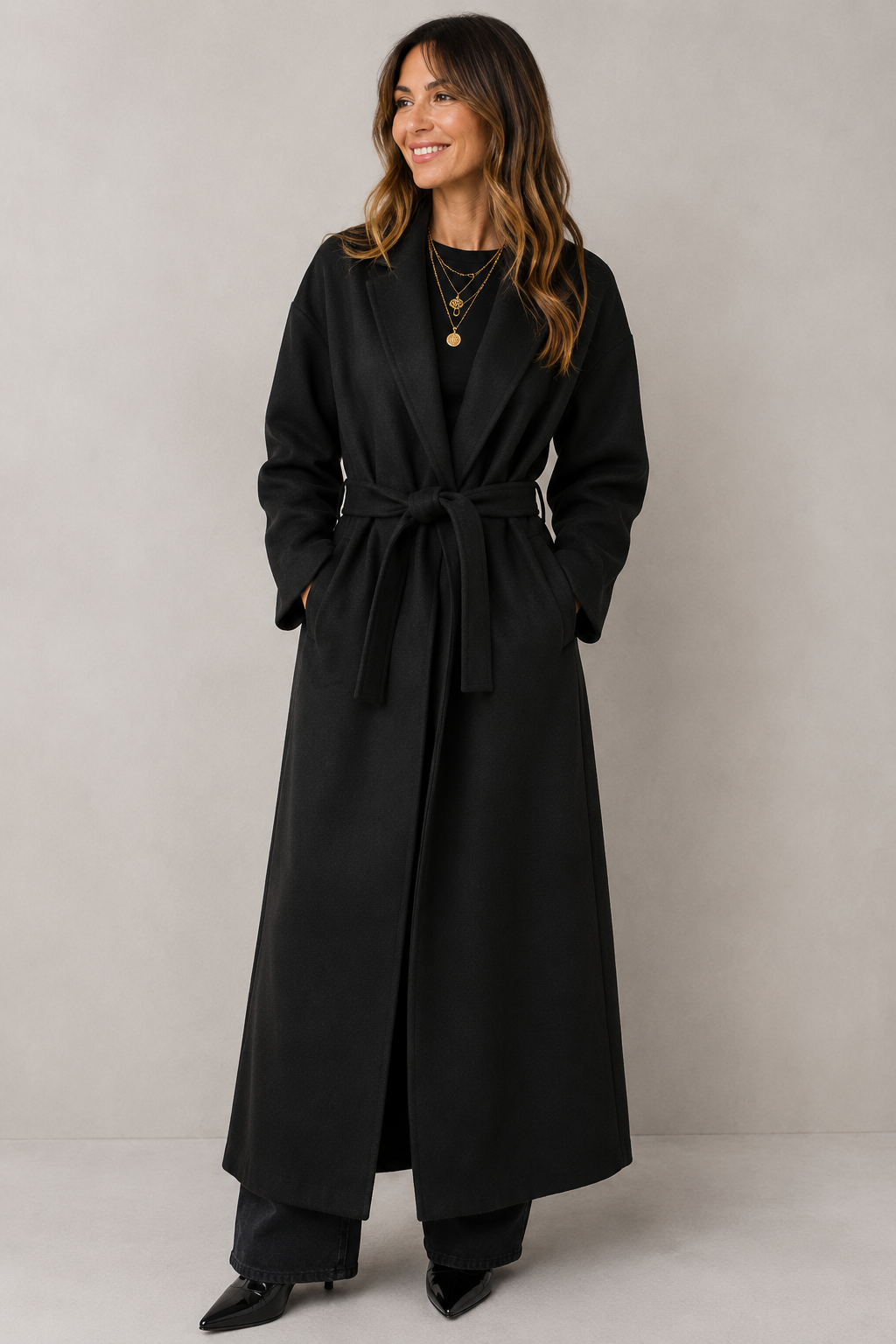 Cappotto Maxim nero GOA GIÀ