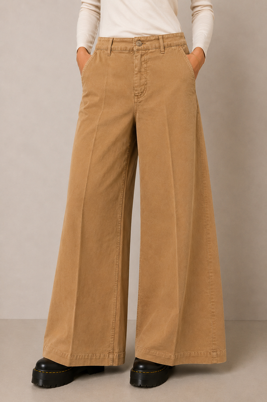 Pantalone Chino Flare Fracomina – Camel