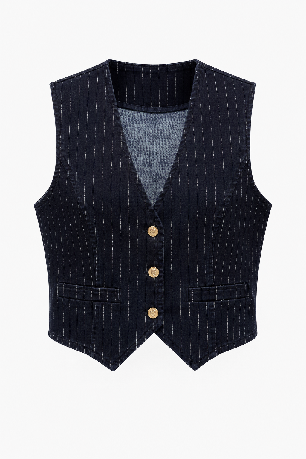 GILET GESSATO IN DENIM FRACOMINA