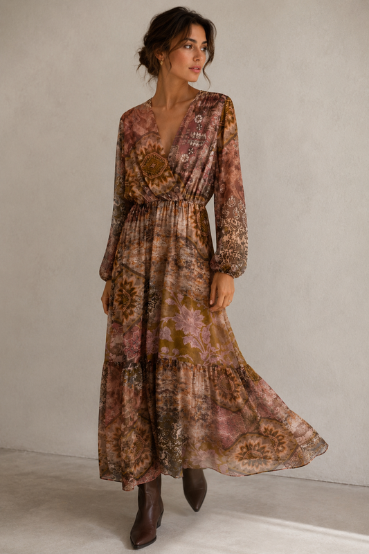 Abito in fantasia stile boho DIXIE A207B009A