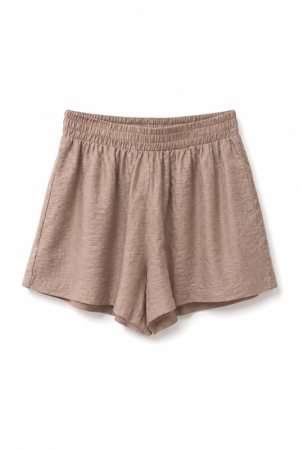 Short morbido con vita elasticizzata – Tortora