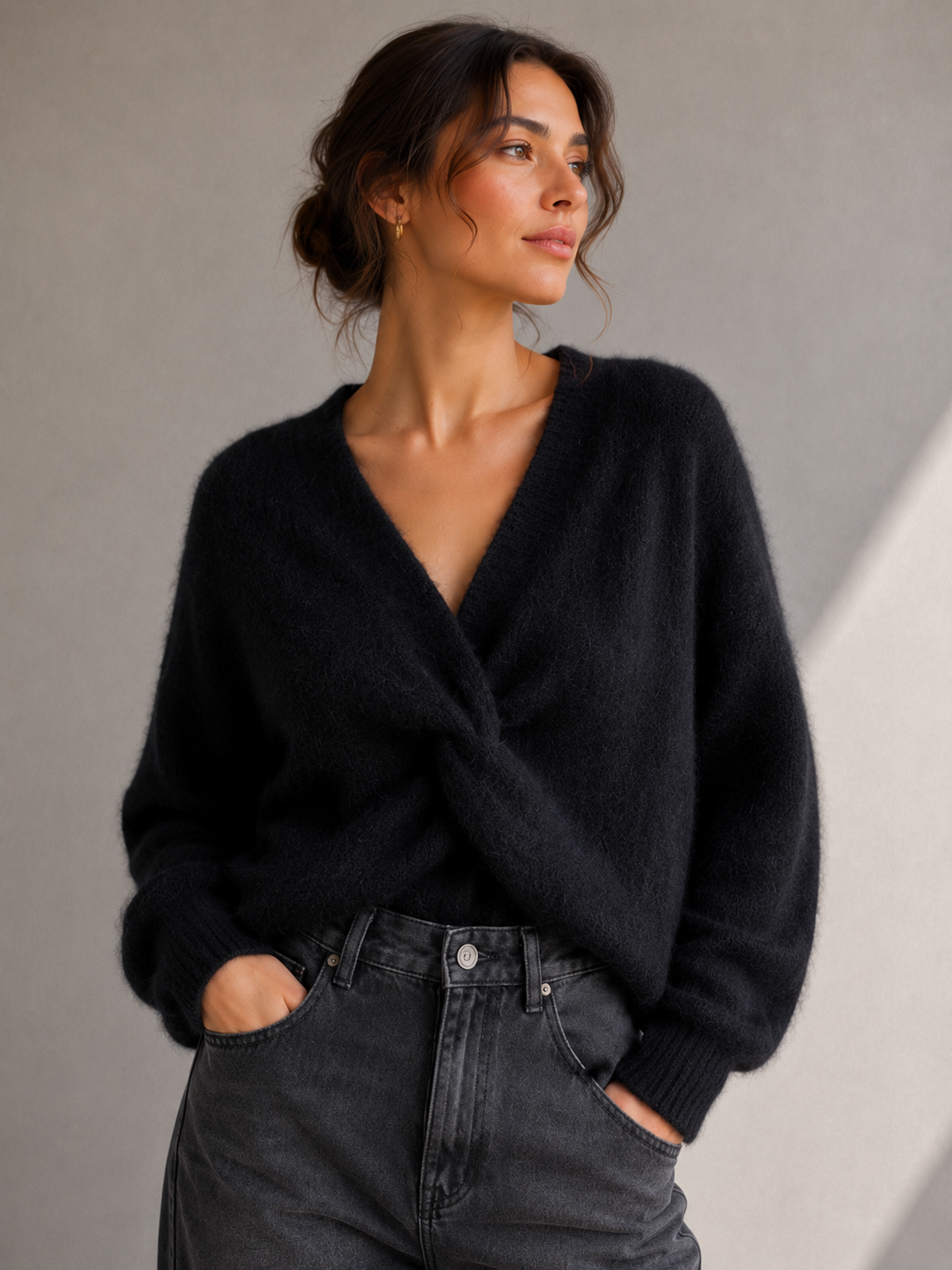 Maglia con nodo di DIXIE colore nero
