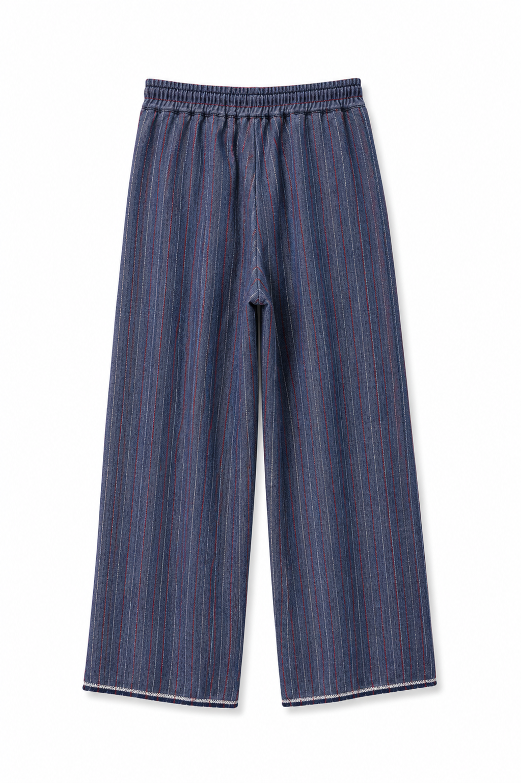 Pantalone gessato con coulisse – Blu DIXIE PDTG2BFA