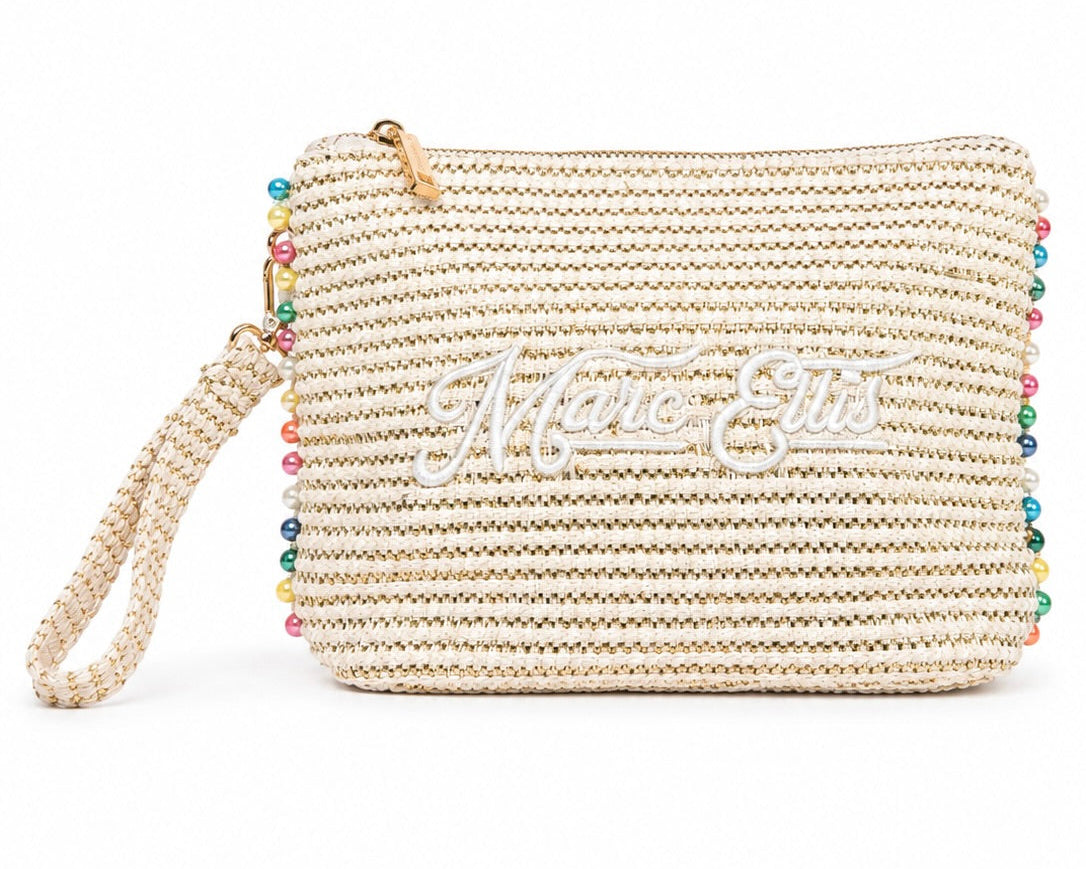POCHETTE MARC ELLIS CON PERLINE COLORATE