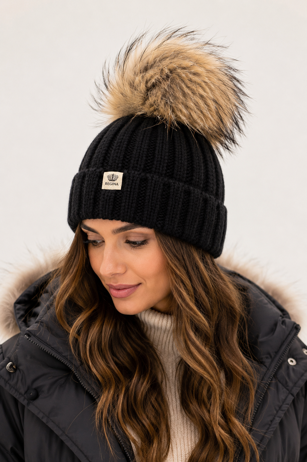 Cappello Regina 100% Lana – Nero