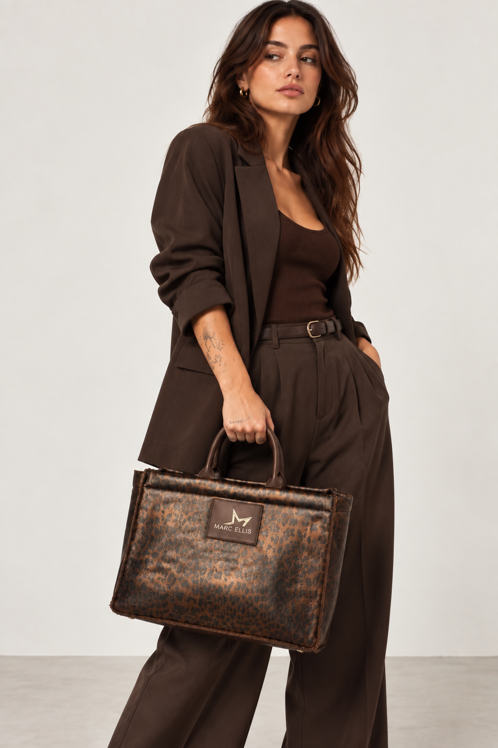 Borsa Marc Ellis Buby Animalier – Chocolate