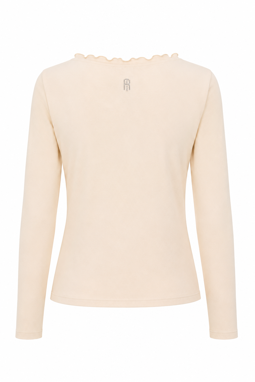 Maglia Fracomina incrociata con volant – Antique White