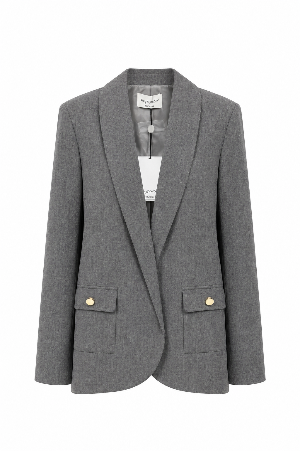 Giacca blazer lunga Fracomina – Grigio Melange